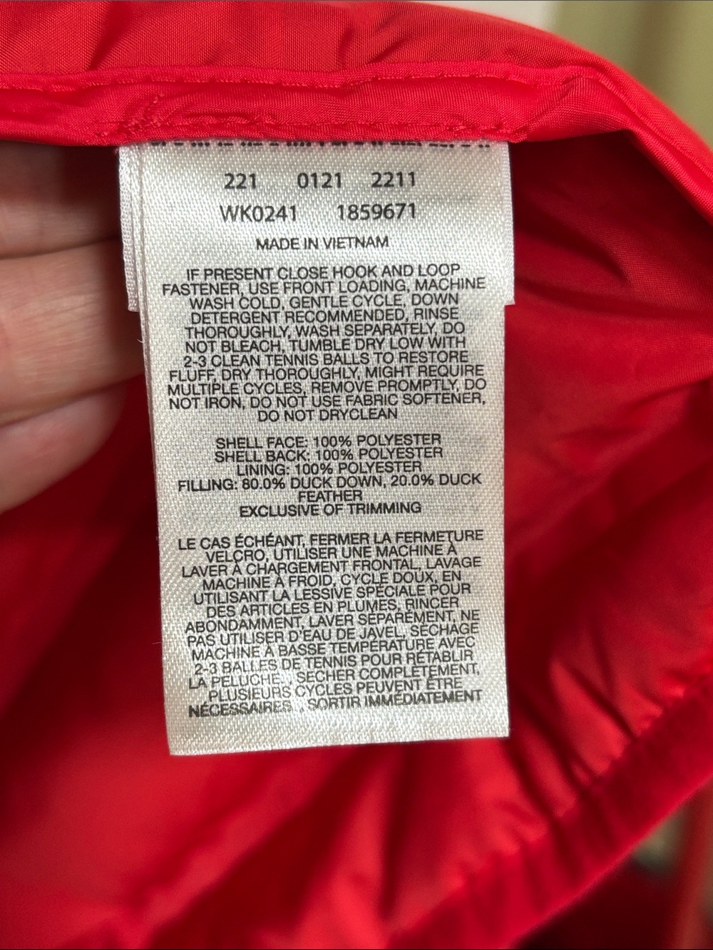 PRE OWNED Columbia LAKE 22 DOWN WOMEN'S MEDIUM LONG Red Hooded Puffer Jacket - Picture 11 of 15